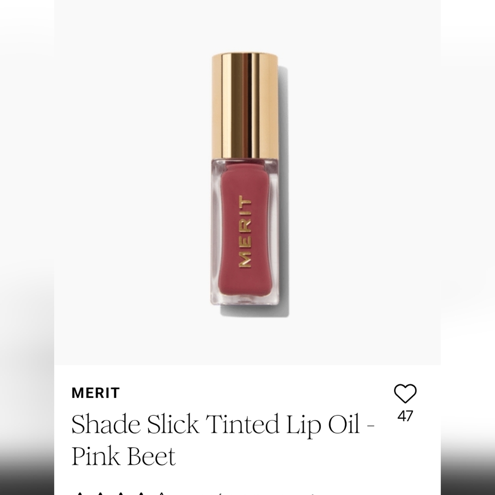 Merit Shade Slick Tinted Lip Oil - Pink Beet